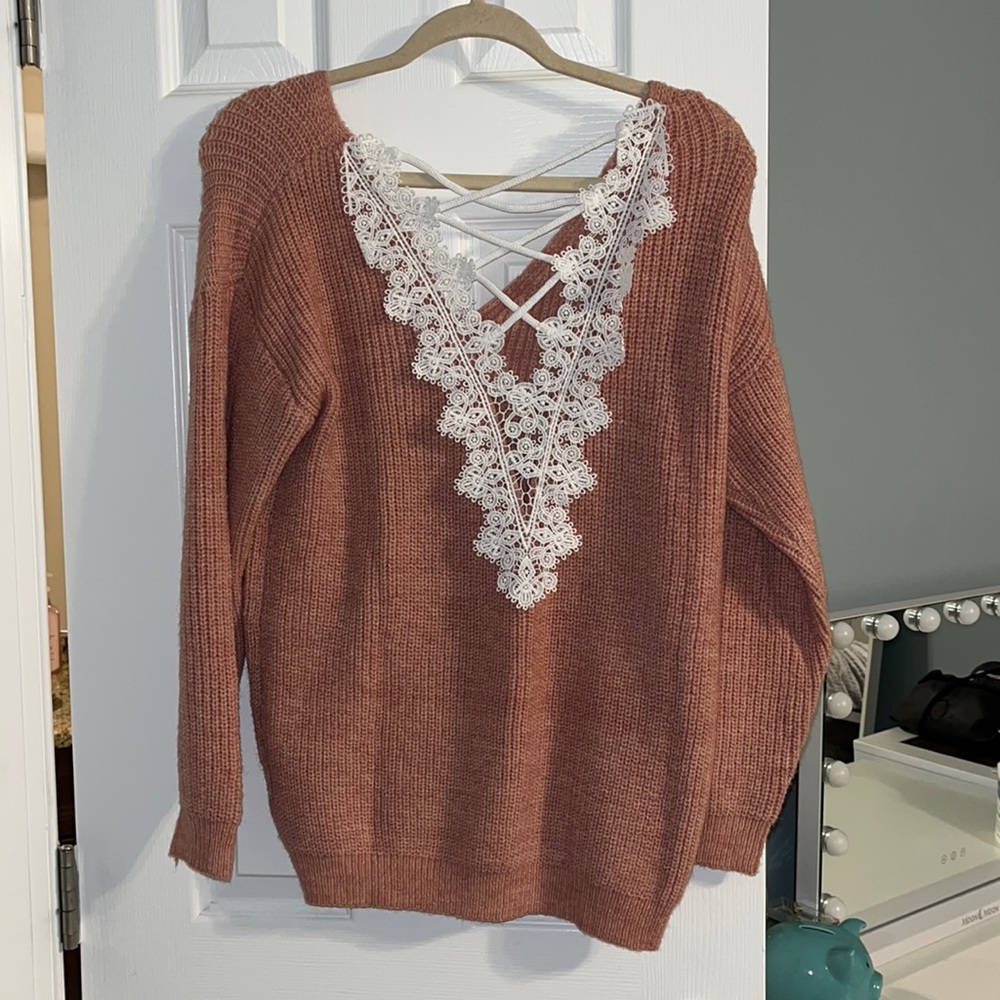 Pink sweater